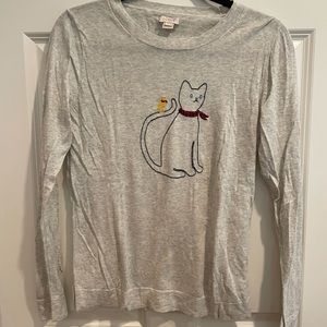 J.Crew cat sweater size small